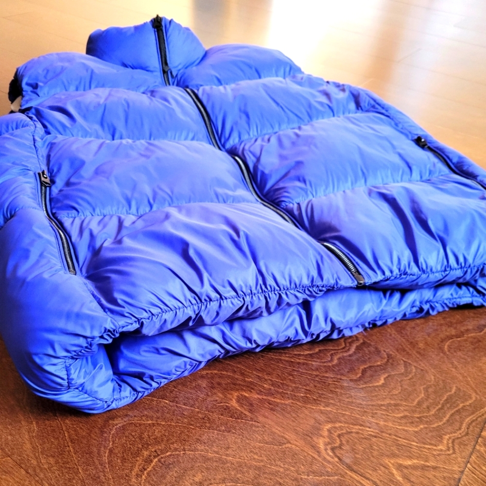 ZARA Grupo men's Inditex electric blue quilted puffer vest NEW